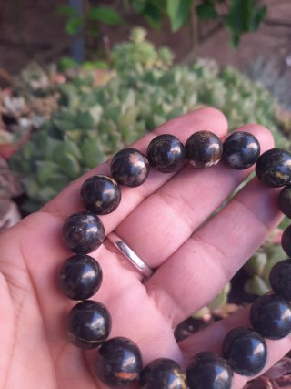 Pulsera Jaspe Abeja diámetro 10mm