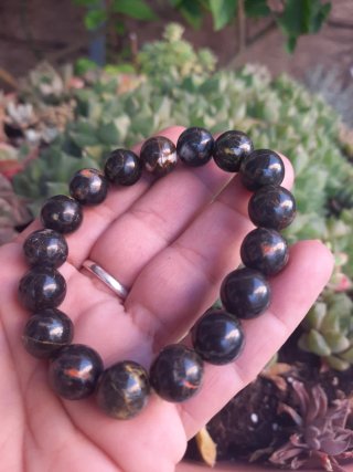 Pulsera Jaspe Abeja diámetro 10mm