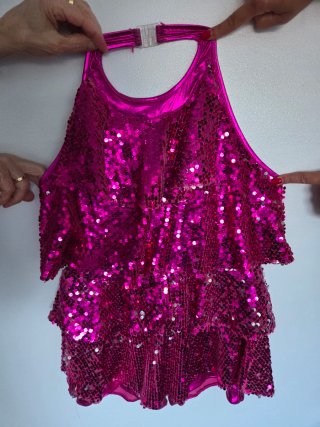 Conjunto fiesta lentejuelas niña