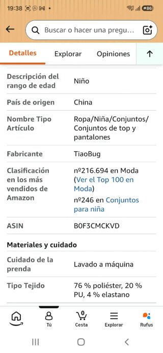 Conjunto fiesta lentejuelas niña