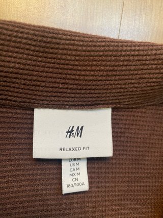 Camisa H&M Manga Corta Marrón