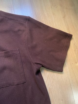 Camisa H&M Manga Corta Marrón