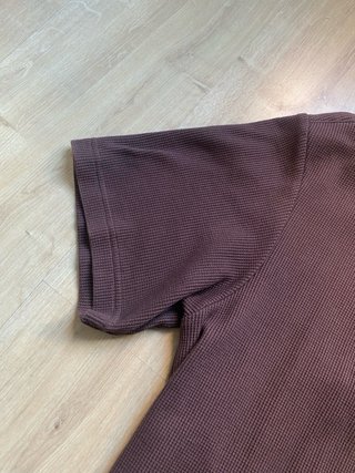 Camisa H&M Manga Corta Marrón