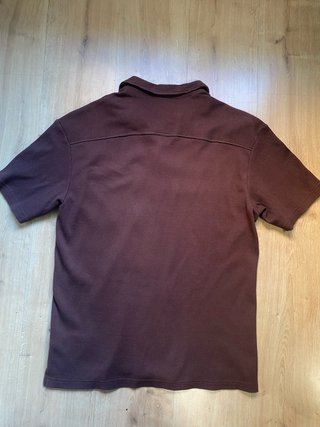 Camisa H&M Manga Corta Marrón