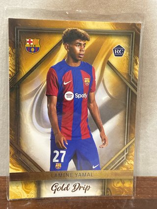 Lamine Yamal Gold Drip Topps RC