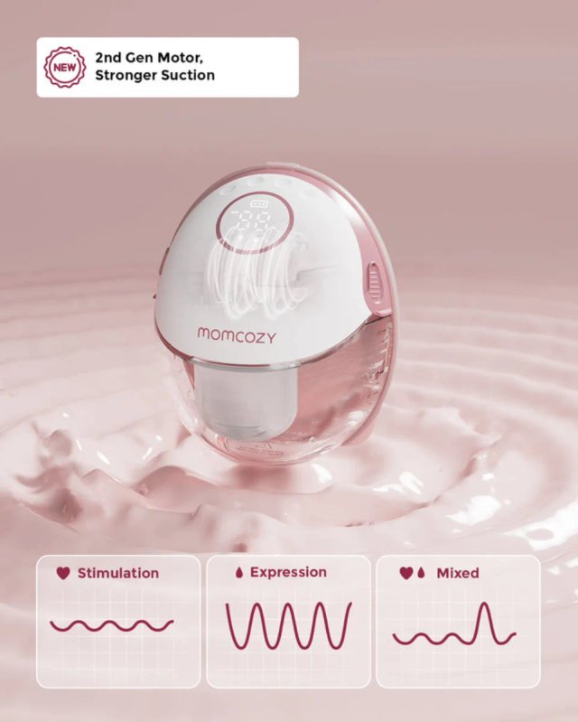 Momcozy M6 Estrazione del Latte a Mano Libera Doppia