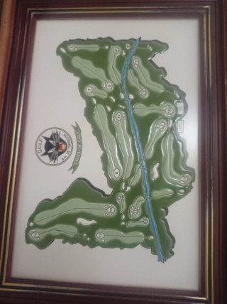 Cuadro ceramica  Campo de Golf base aérea Torrejón