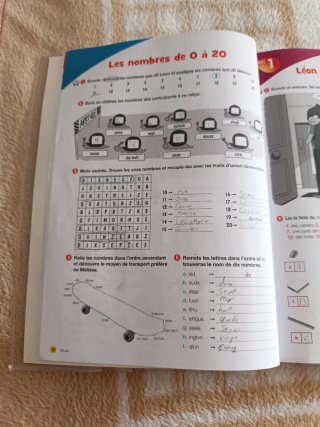 Club Parachute 1, Cahier d'exercices