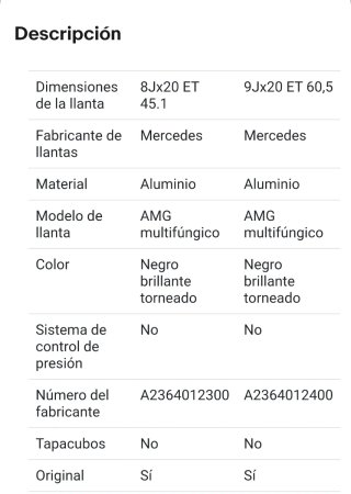 Llantas 20 Mercedes Originales