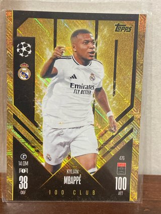 Kylian Mbappé 100 Club Topps 2024-25