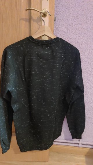 Sudadera SMOG Negra Jaspeada