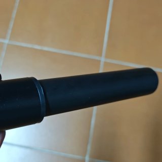 Barra polea giratoria corta recta 40cm