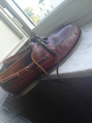 Timberland Scarpe da Barca Marroni Usate