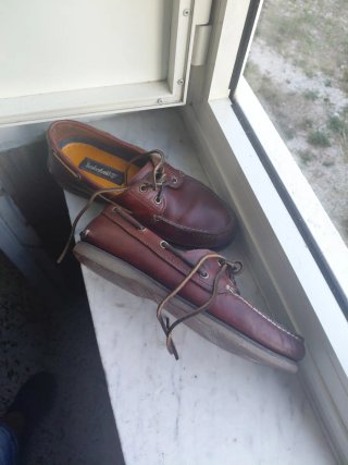 Timberland Scarpe da Barca Marroni Usate