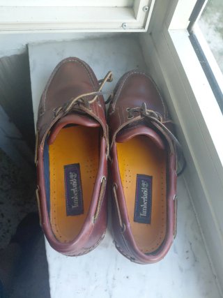 Timberland Scarpe da Barca Marroni Usate