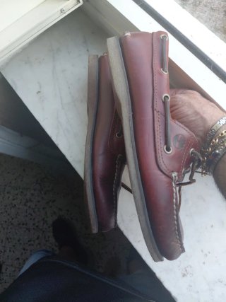 Timberland Scarpe da Barca Marroni Usate