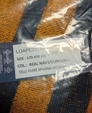 Asciugamano mare in cotone Lonsdale NUOVO