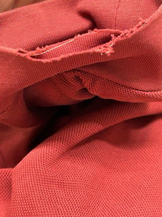 Lacoste Y2K Polo Shirt Long Slevees Red Retro