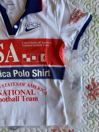 Nike USA x V.A.A. Short-Sleeve Polo White (T. M)