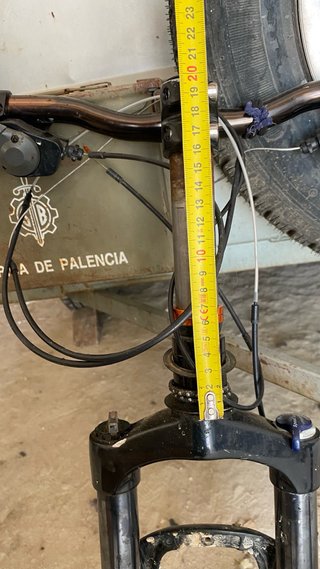 Horquilla, manillar y potencia para bici btt 26”
