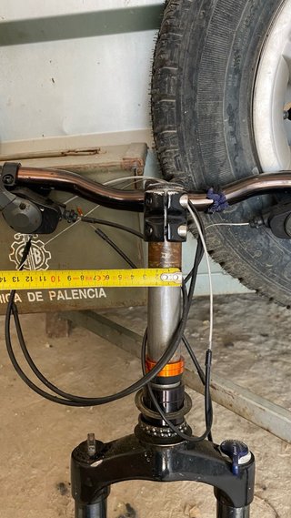 Horquilla, manillar y potencia para bici btt 26”
