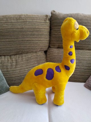 Peluche Dinosaurio Amarillo Grande