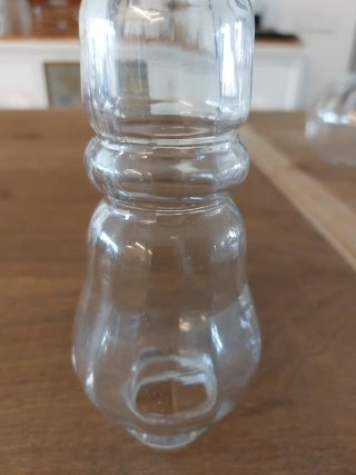 2 fusti in vetro per lampada