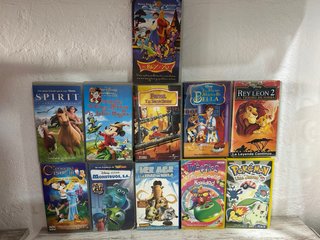 Películas VHS Disney y Animación