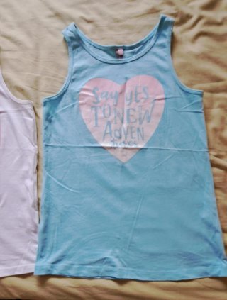 Lote 2 Camisetas sin mangas niña 15-16 años