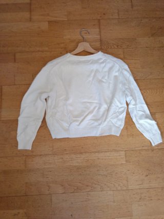 Jersey blanca de punto