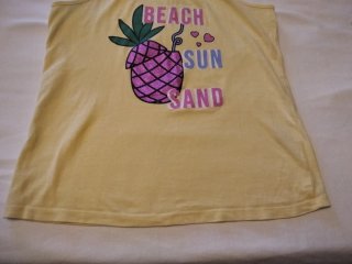 Top bimba con stampa ananas