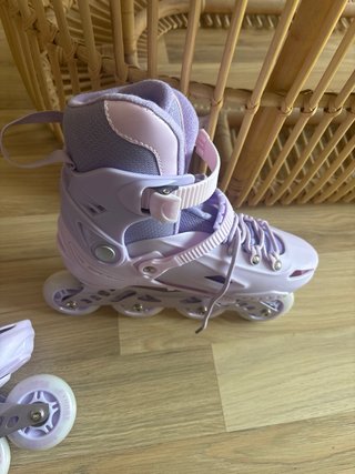 Patines en línea morados para niña