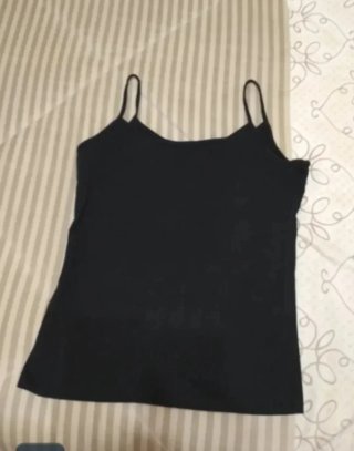 Camiseta tirantes Venca negra talla S