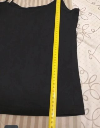 Camiseta tirantes Venca negra talla S