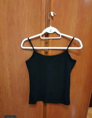 Camiseta tirantes Venca negra talla S