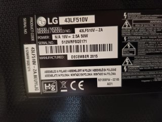 TV LG 43 Negra