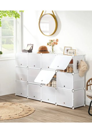 Estantería / Zapatero Modular Plástico Blanco