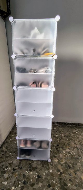 Estantería / Zapatero Modular Plástico Blanco
