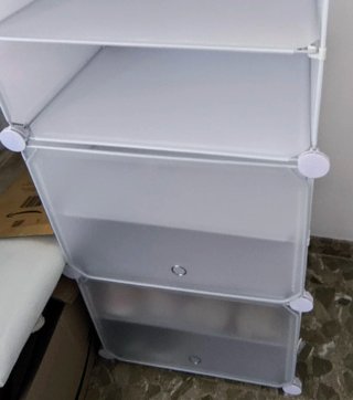 Estantería / Zapatero Modular Plástico Blanco