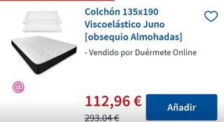 somier ikea 140x200 y colchon carrefour 135x200