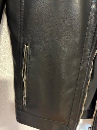 Chaqueta de cuero ONLY & SONS negra