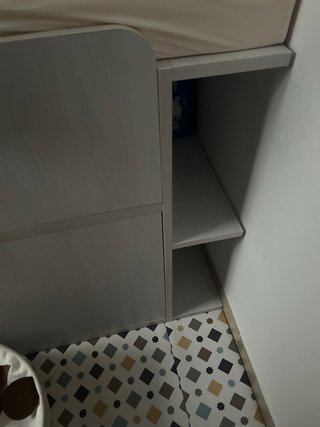 Cuna bebé con colchón anti asfixia