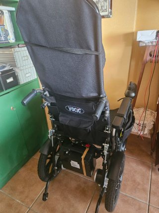 Silla eléctrica reclinable y plegable, con mando