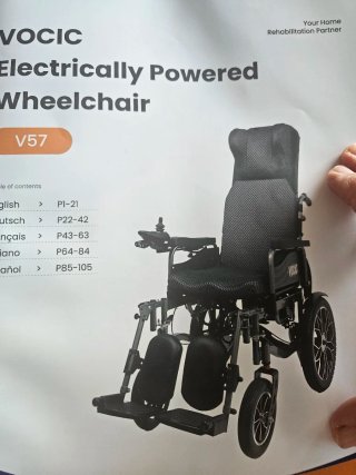 Silla eléctrica reclinable y plegable, con mando