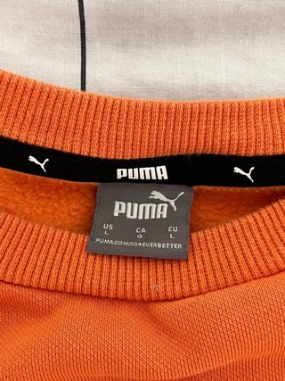 Sudadera Puma Mujer Naranja