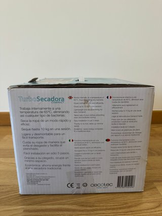 Secadora de Ropa Portátil Cecotec