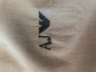 Camisa Armani Jeans Azul Talla XXL