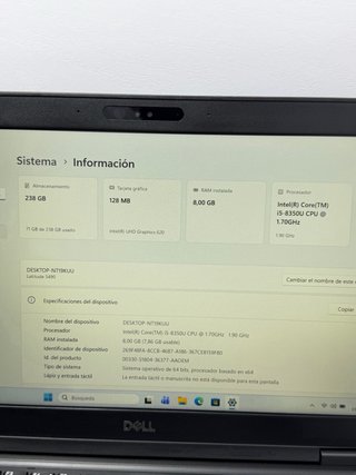 Lote 2x Dell Latitude 5480/5490