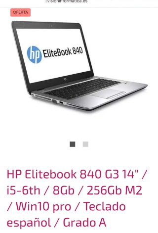 HP Elitebook 840 G3 14 i5-6th 8GB 256GB SSD