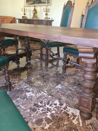 Mesa comedor y 4 sillas vintage